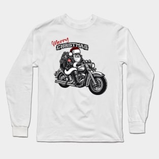 Chopper Santa “Merry Christmas” Long Sleeve T-Shirt